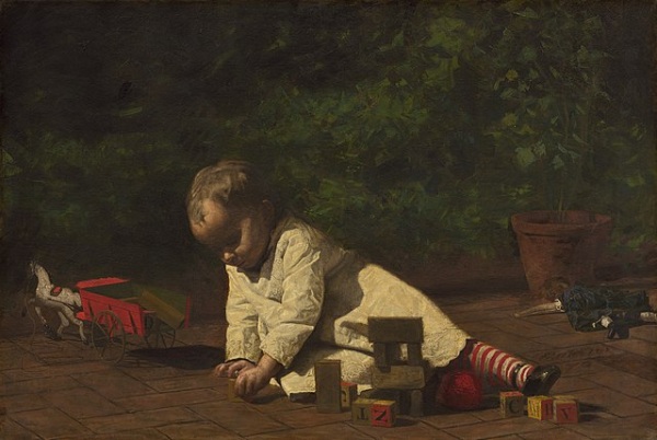 thomas eakins baby at play