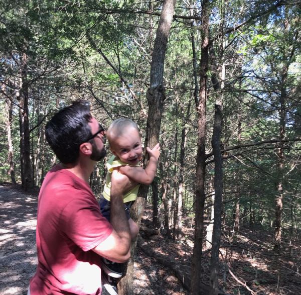 talk about textures in nature with babies