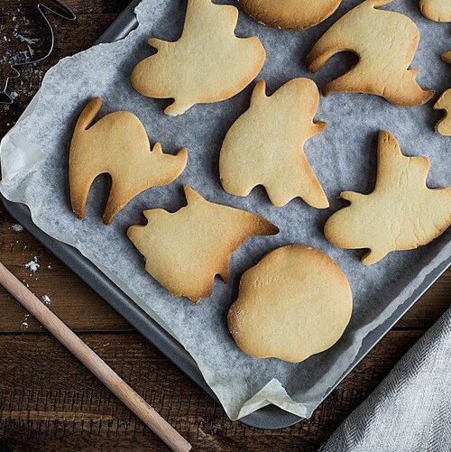 Gluten-free shortbread cookies for halloween