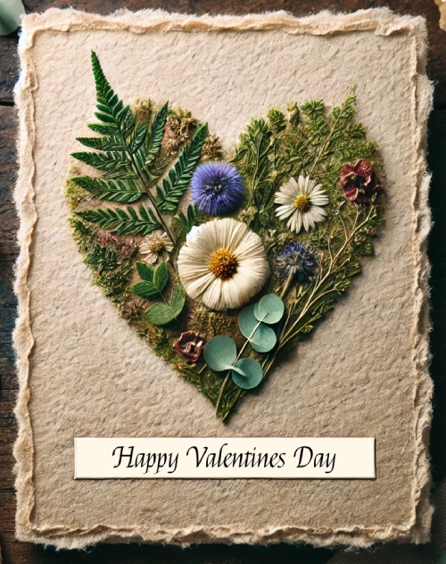 nature based valentines day recycled paper nature valentines